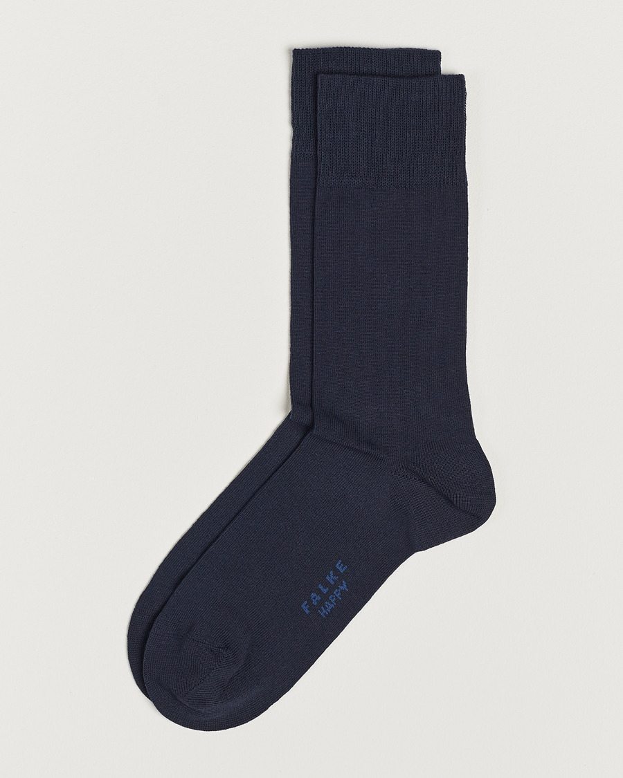 Herren |  | Falke | Happy 2-Pack Cotton Socks Navy