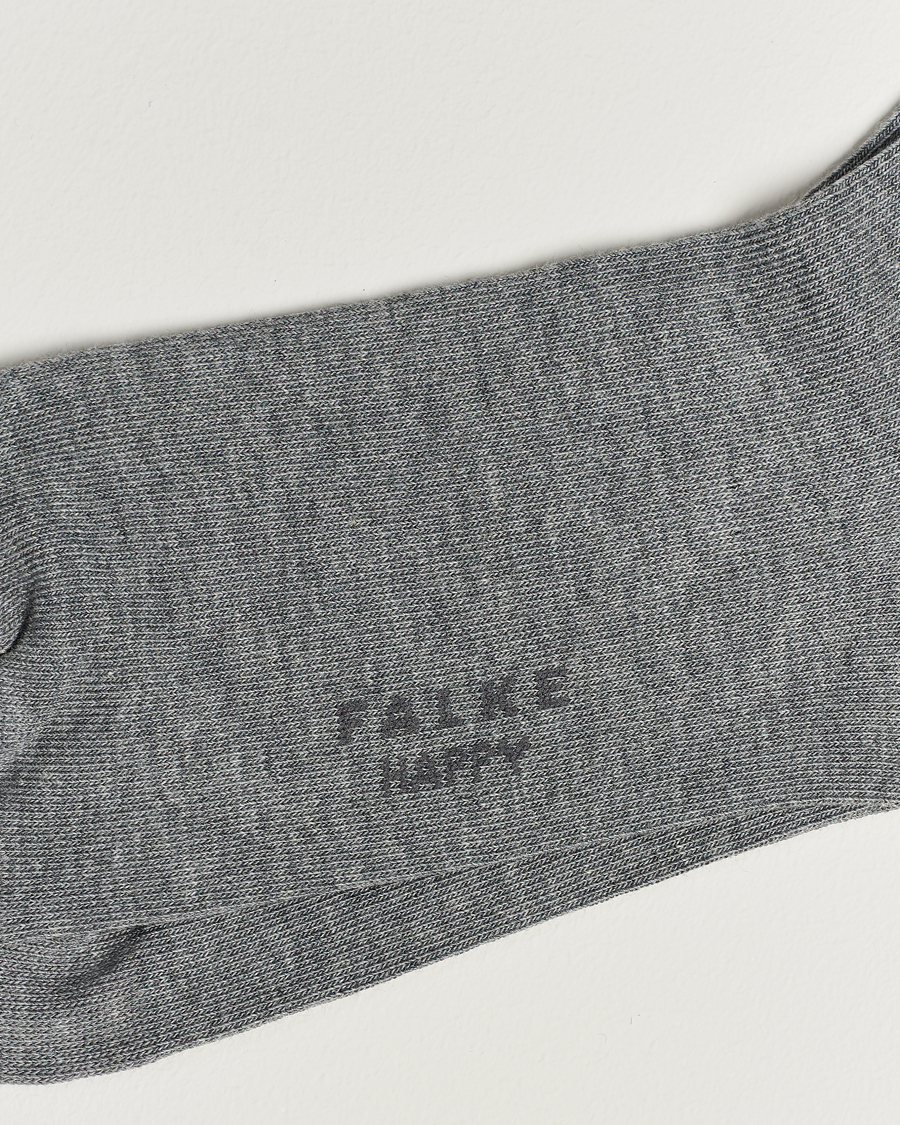 Herren |  | Falke | Happy 2-Pack Cotton Socks Light Grey