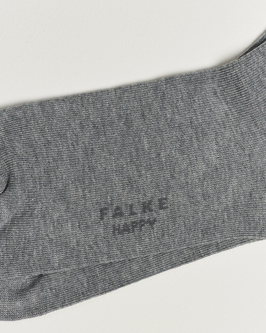 Herr |  | Falke | Happy 2-Pack Cotton Socks Light Grey