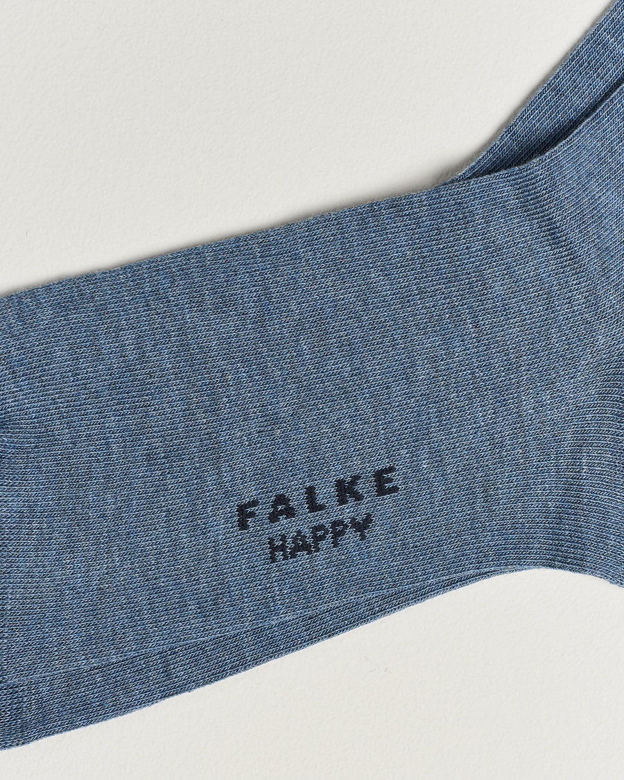 Herr | Underkläder | Falke | Happy 2-Pack Cotton Socks Light Blue