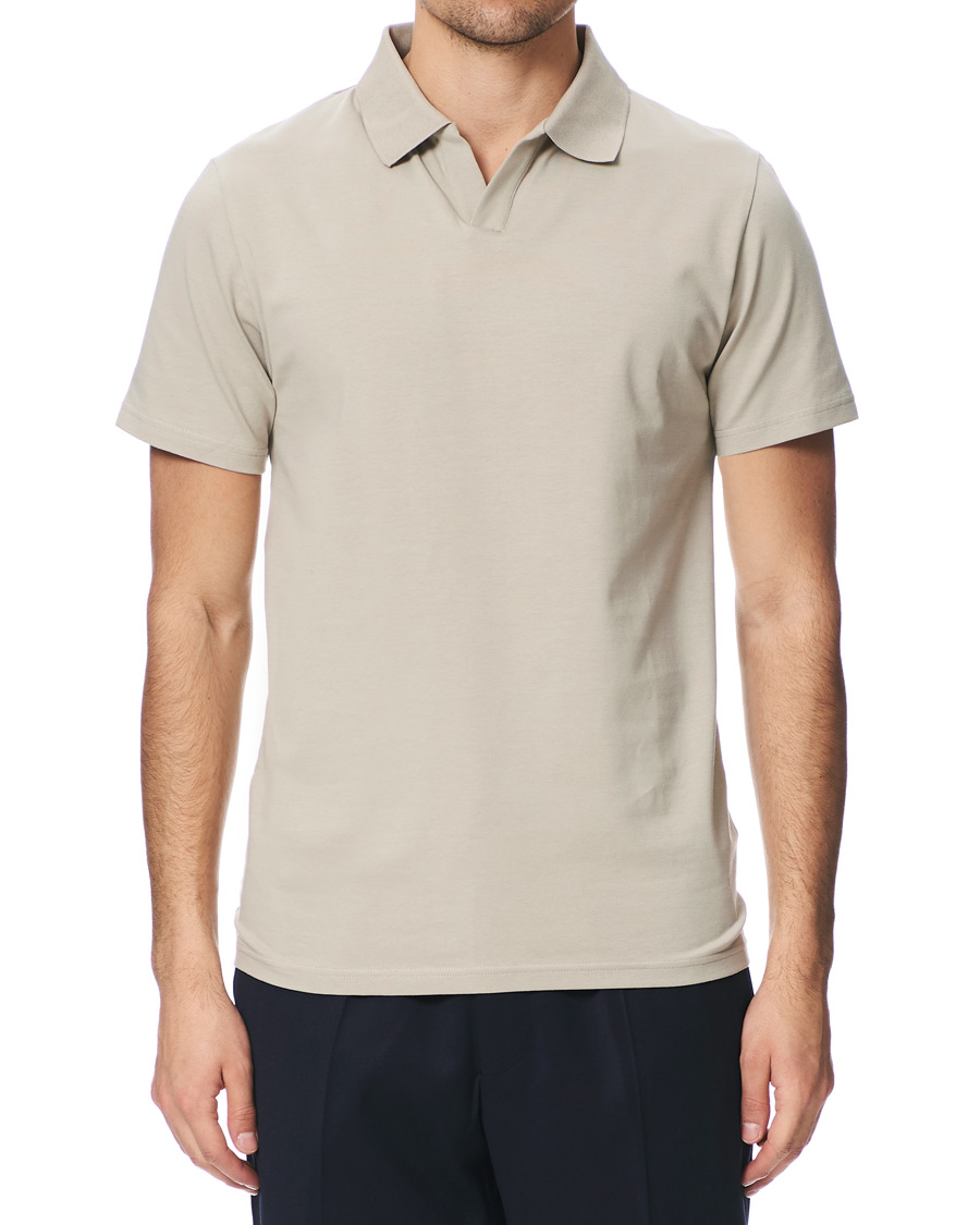 Herren | Poloshirts | Filippa K | Soft Lycra Polo T-Shirt Light Sage
