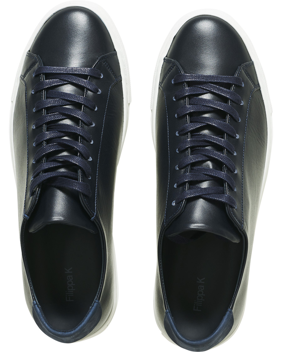 Herren | Filippa K Morgan Low Mix Sneakers Navy | Filippa K | Morgan Low Mix Sneakers Navy