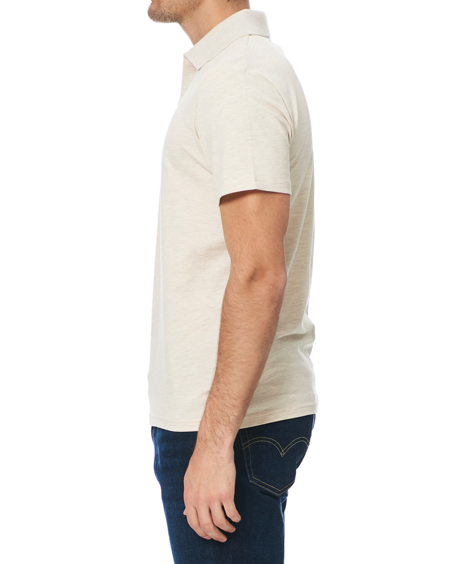 Herren | Poloshirts | Filippa K | Soft Lycra Polo T-Shirt Beige Melange