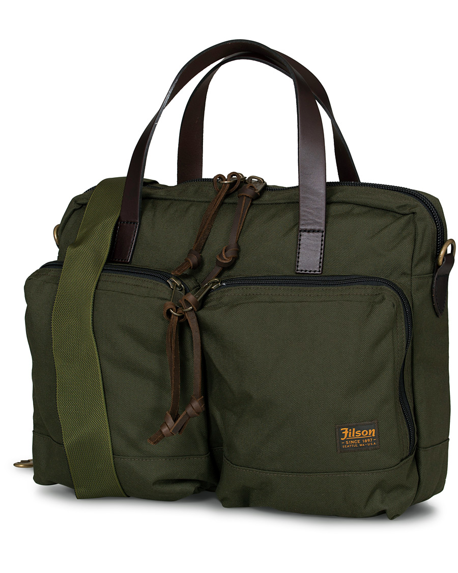 Herren | Filson Dryden Balistic Nylon Briefcase Otter Green | Filson | Dryden Balistic Nylon Briefcase Otter Green