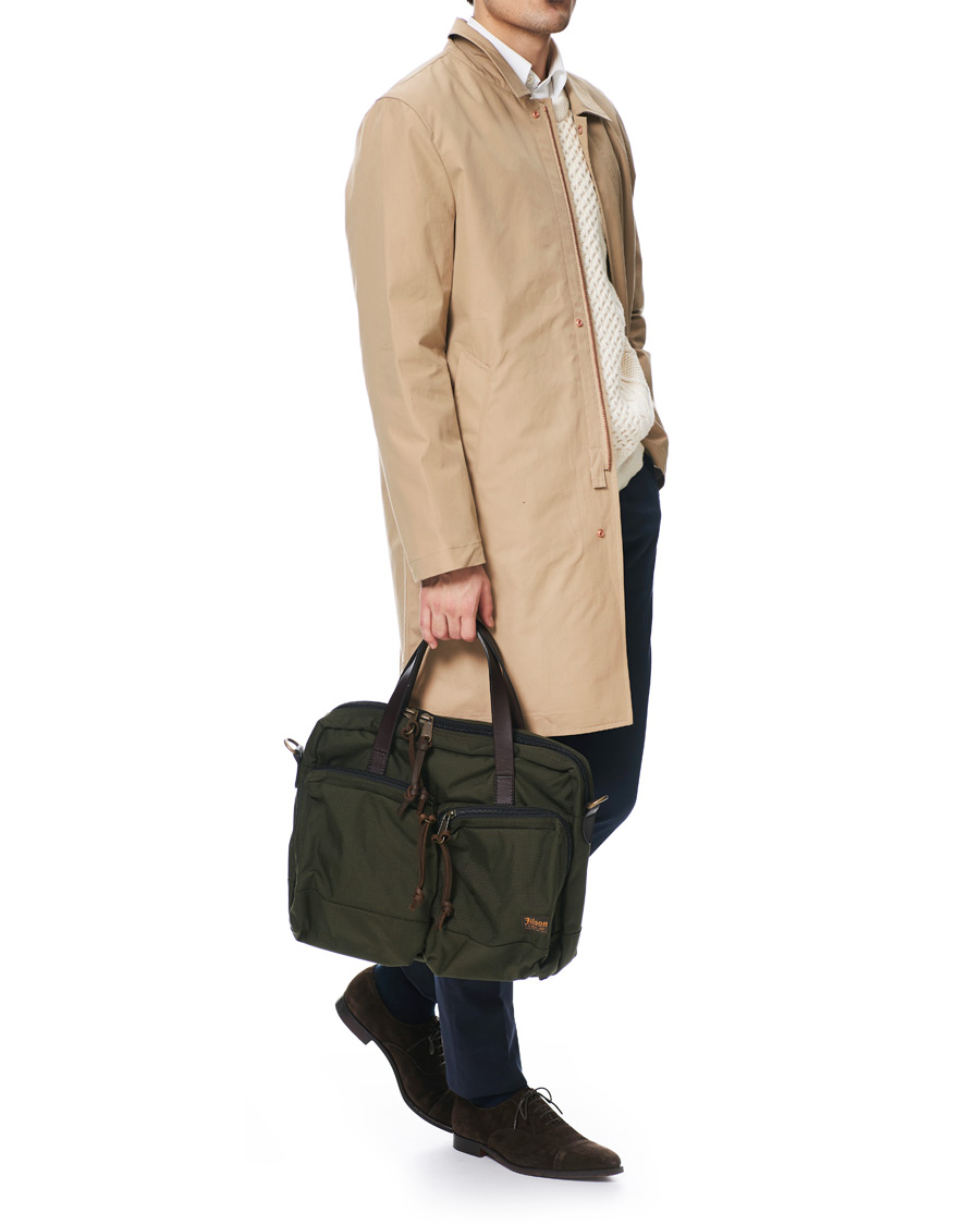 Herren | Filson Dryden Balistic Nylon Briefcase Otter Green | Filson | Dryden Balistic Nylon Briefcase Otter Green