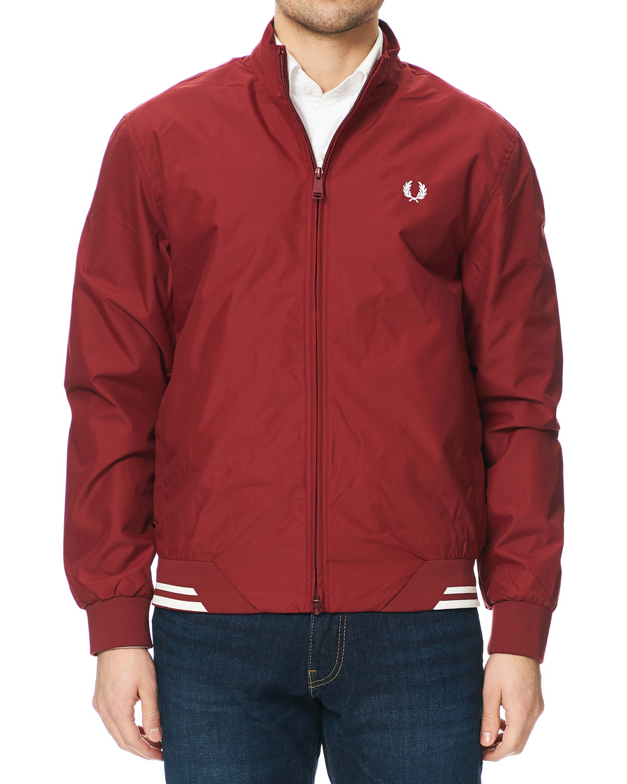 Herren | Jacken | Fred Perry | Brentham Jacket Wine Red