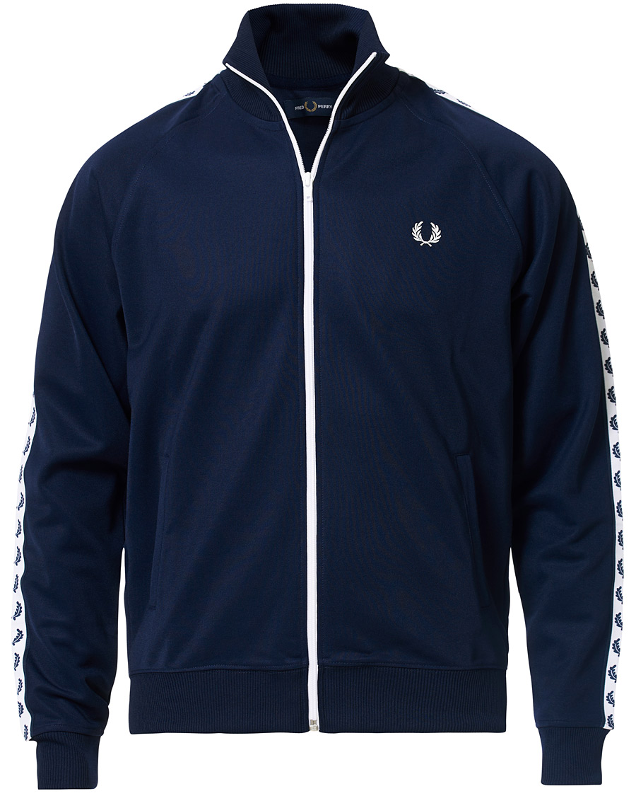 Herren | Pullover | Fred Perry | Taped Track Jacket Carbon Blue