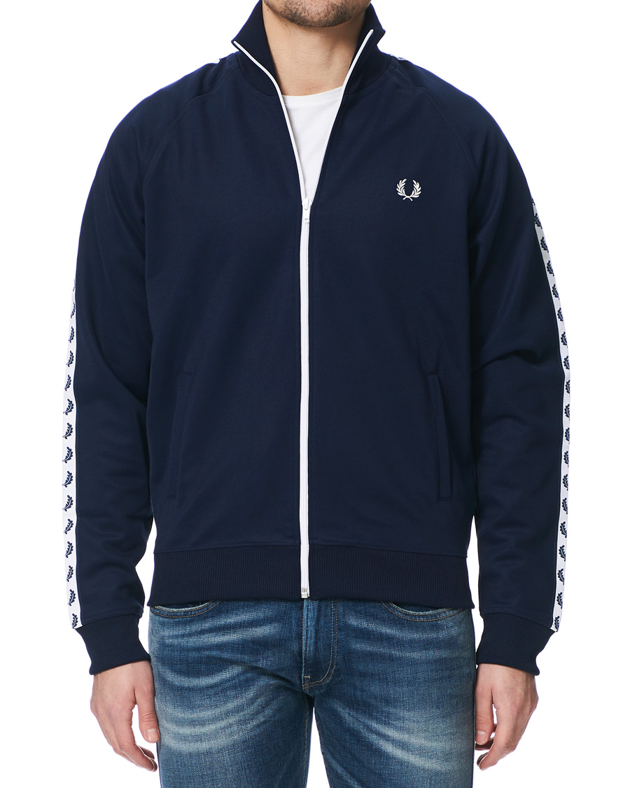 Herren | Pullover | Fred Perry | Taped Track Jacket Carbon Blue