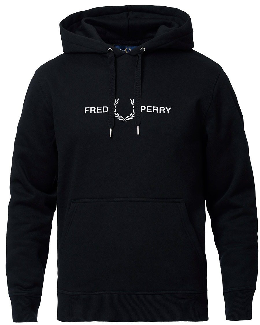 Herren | Pullover | Fred Perry | Graphic Hooded Sweatshirt Black