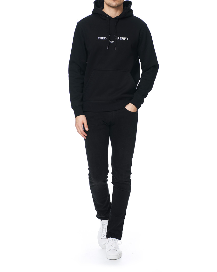 Herren | Pullover | Fred Perry | Graphic Hooded Sweatshirt Black