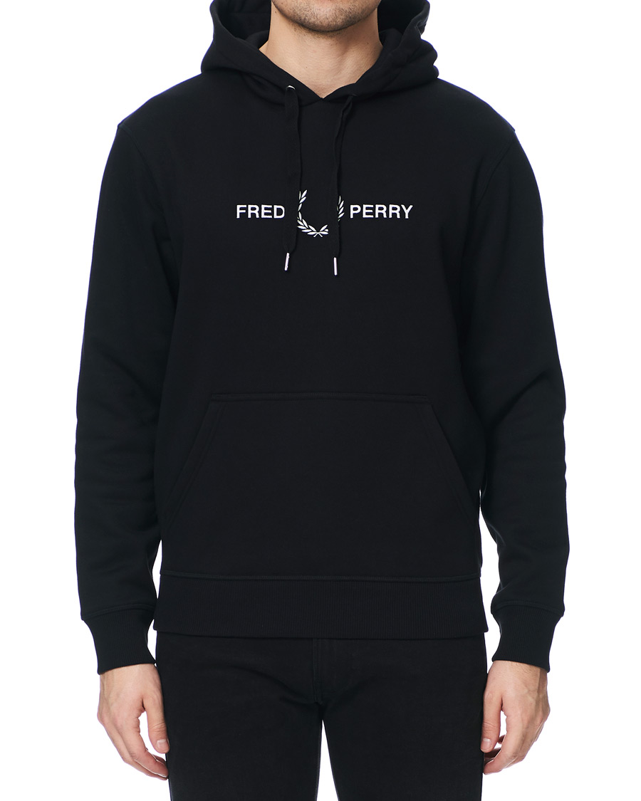 Herren | Pullover | Fred Perry | Graphic Hooded Sweatshirt Black