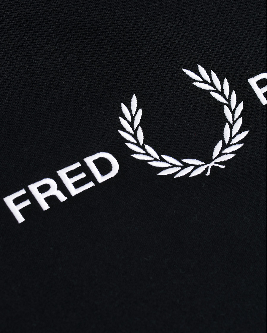 Herren | Pullover | Fred Perry | Graphic Hooded Sweatshirt Black