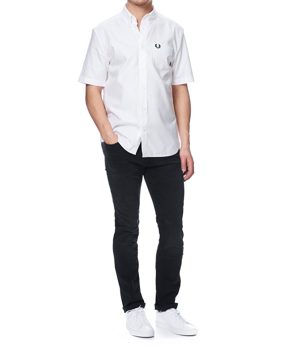 Herren | Hemden | Fred Perry | Short Sleeve Oxford Shirt White