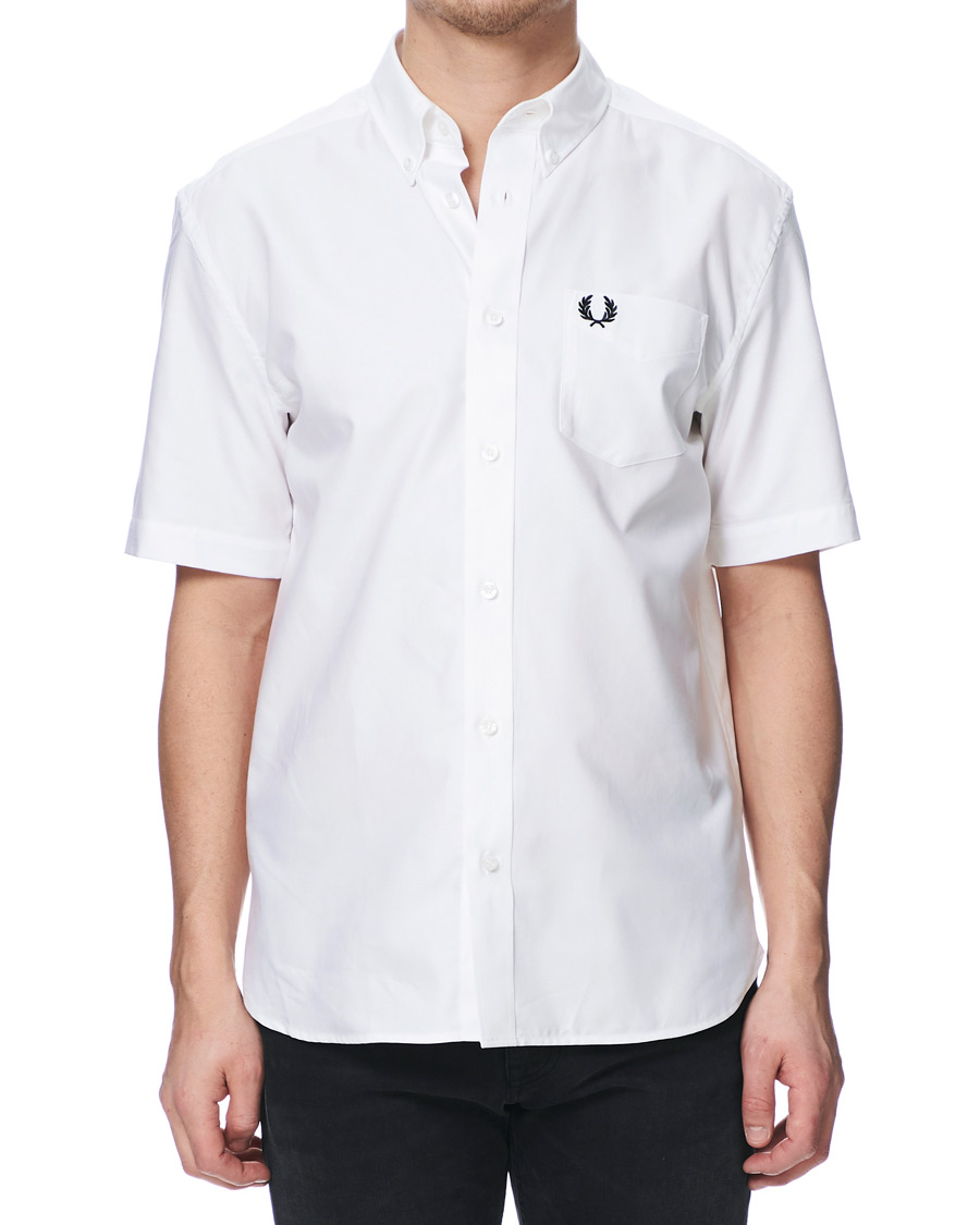 Herren | Hemden | Fred Perry | Short Sleeve Oxford Shirt White