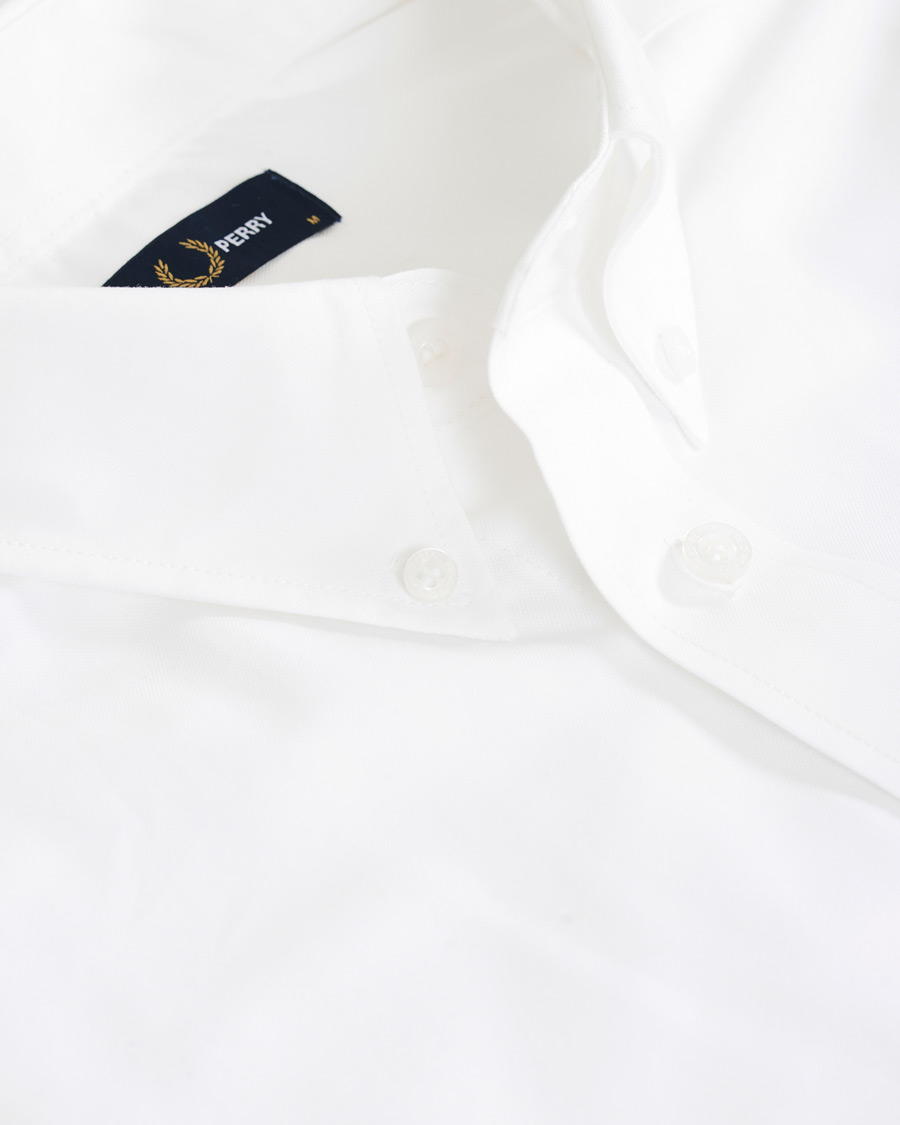 Herren | Hemden | Fred Perry | Short Sleeve Oxford Shirt White