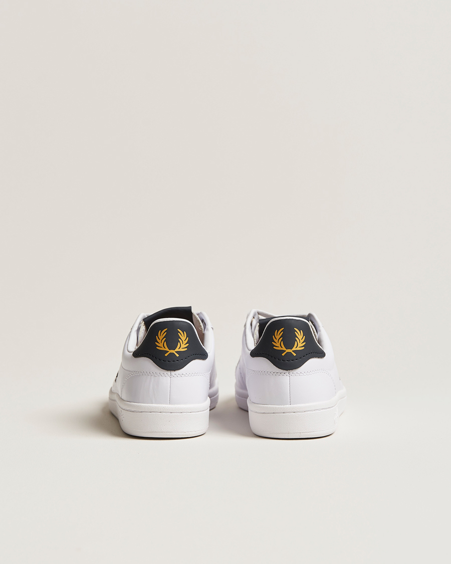 Herren | Fred Perry B721 Leather Sneakers White/Navy | Fred Perry | B721 Leather Sneakers White/Navy