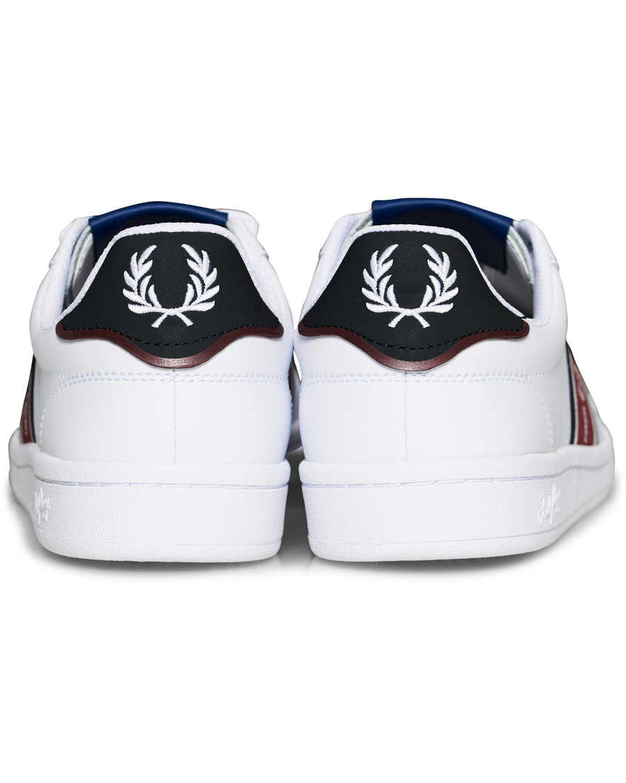 Herren | Fred Perry B721 Leather/Webbing Sneaker White/Navy | Fred Perry | B721 Leather/Webbing Sneaker White/Navy