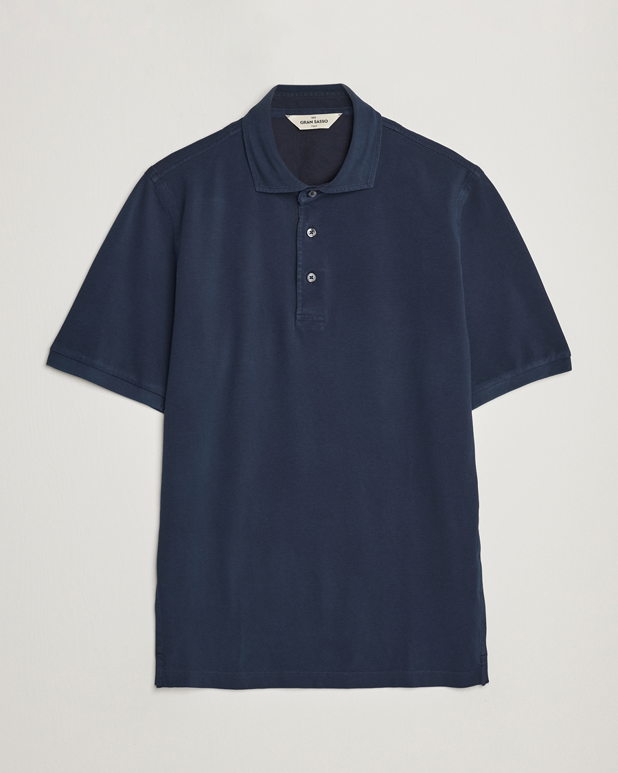 Herren | Poloshirts | Gran Sasso | Washed Polo Navy