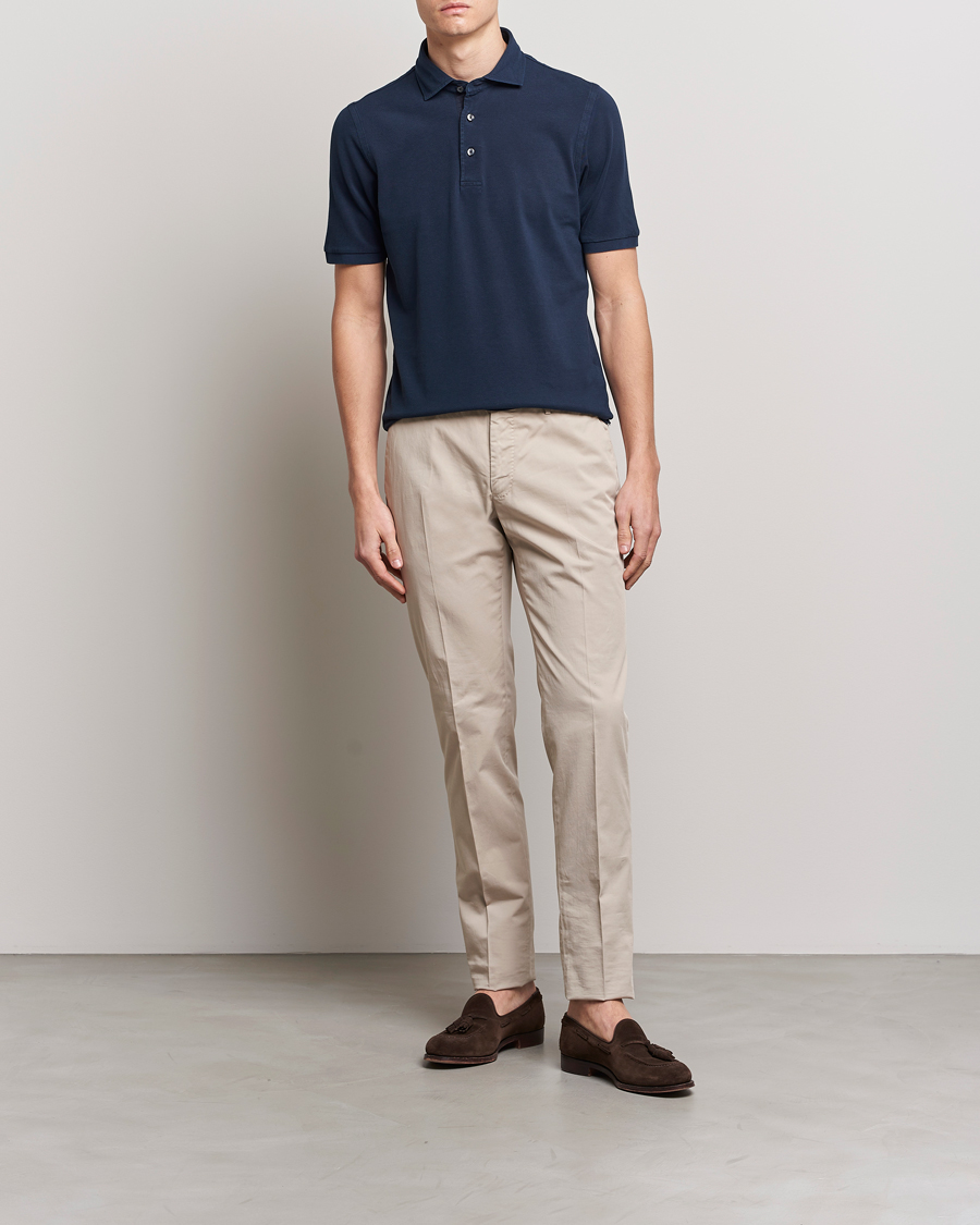 Herren | Poloshirts | Gran Sasso | Washed Polo Navy