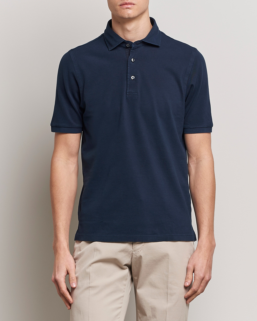 Herren | Poloshirts | Gran Sasso | Washed Polo Navy