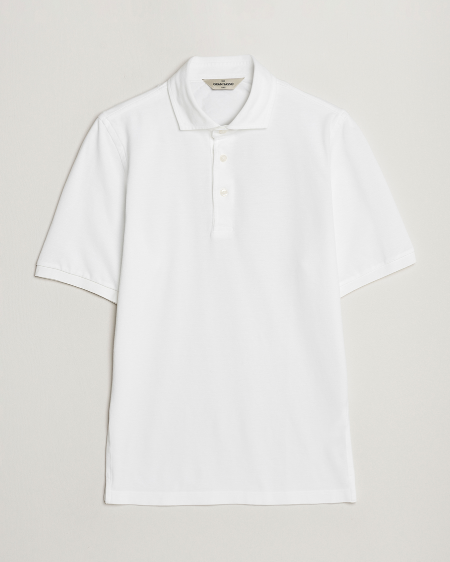 Herren | Poloshirts | Gran Sasso | Washed Polo White