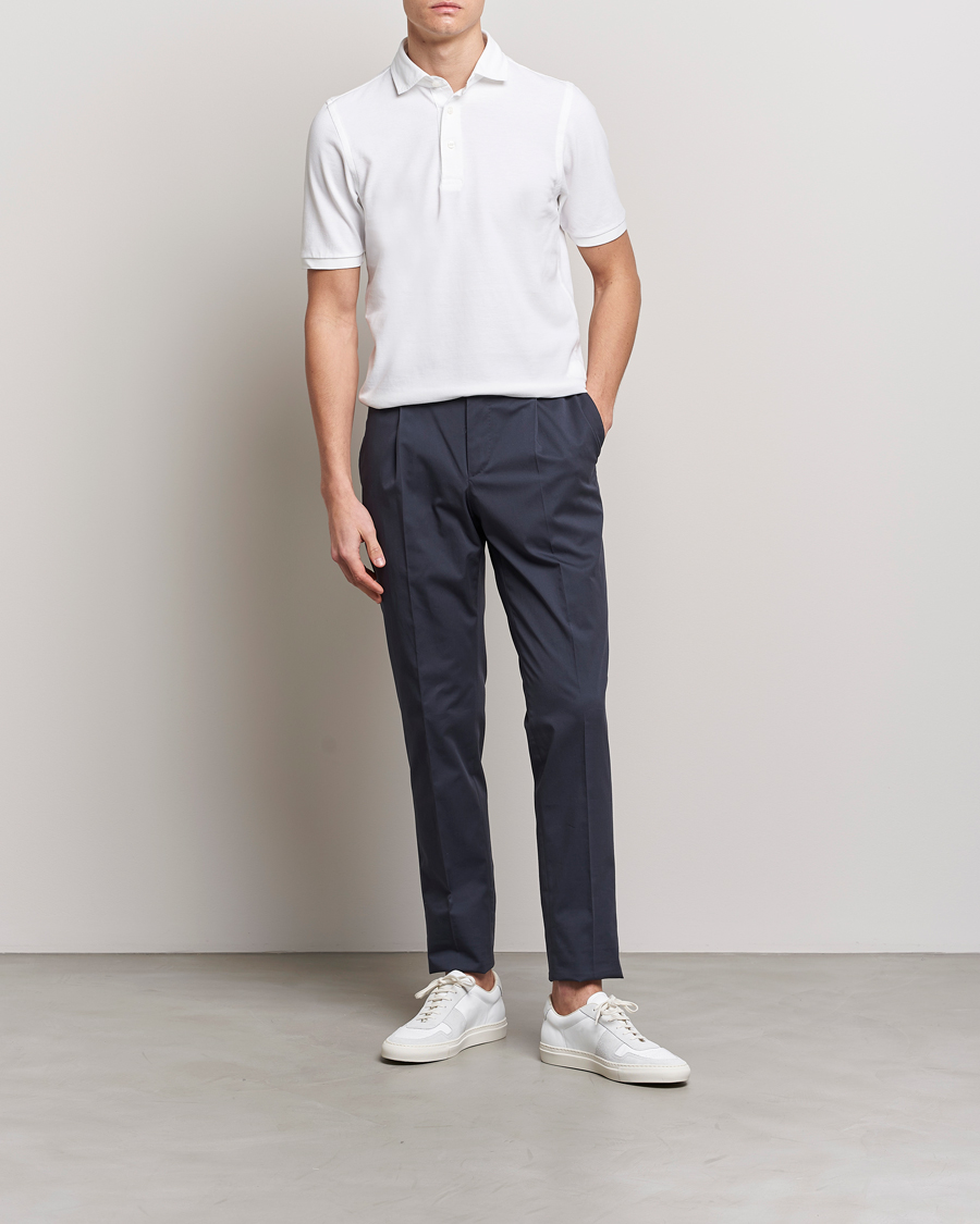 Herren | Poloshirts | Gran Sasso | Washed Polo White