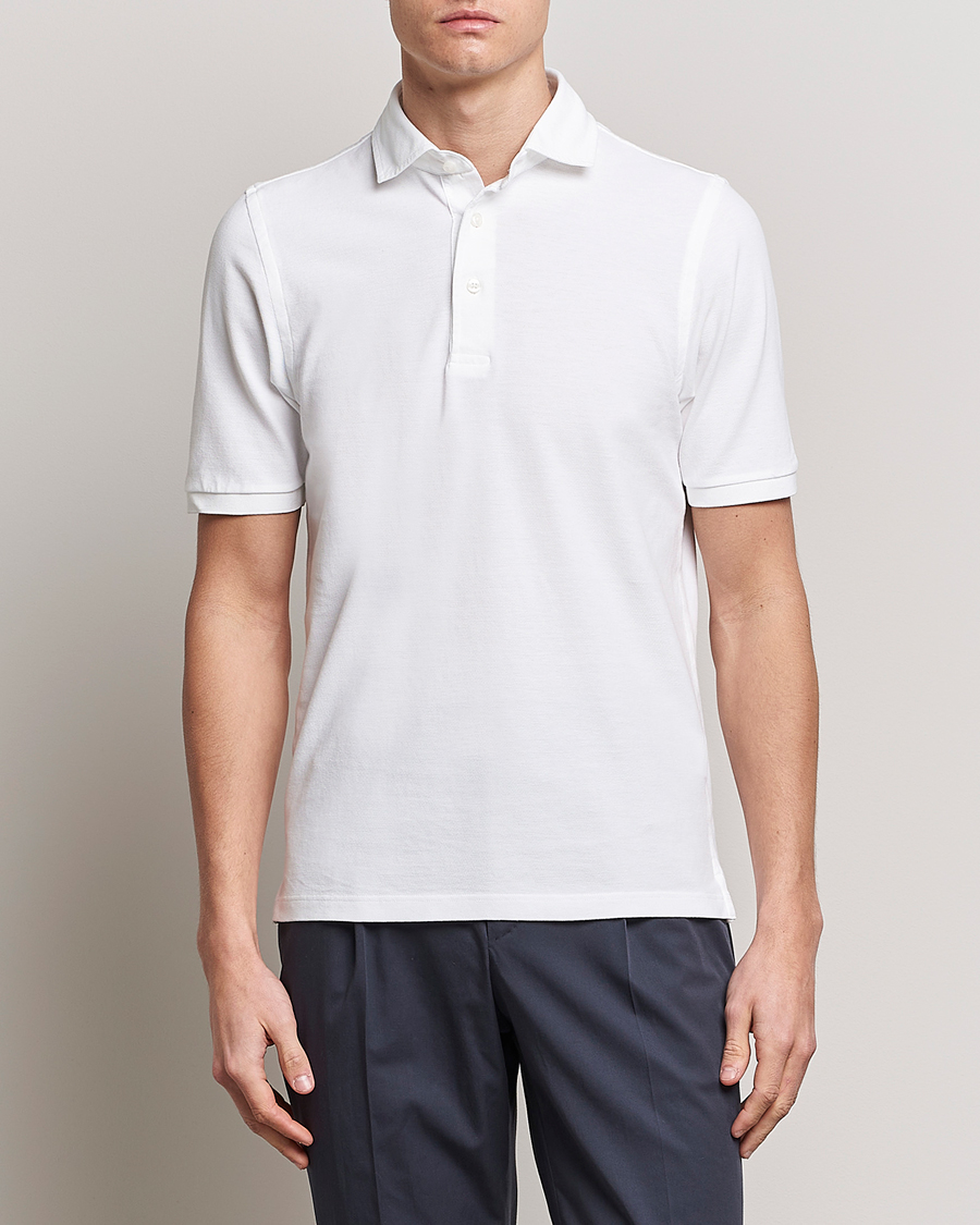 Herren | Poloshirts | Gran Sasso | Washed Polo White