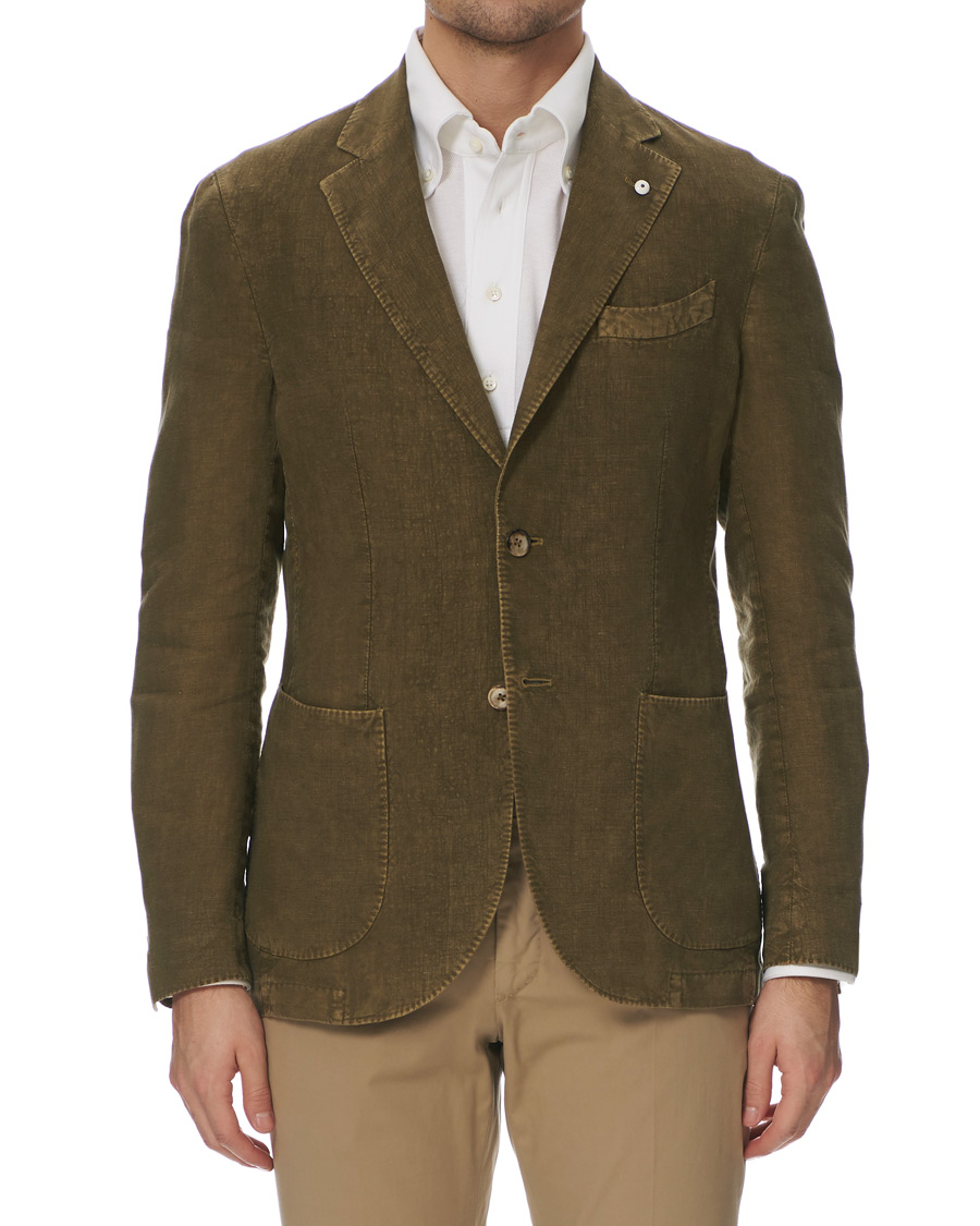 Herren | Sakkos | L.B.M. 1911 | Jack Regular Fit Linen Blazer Light Green