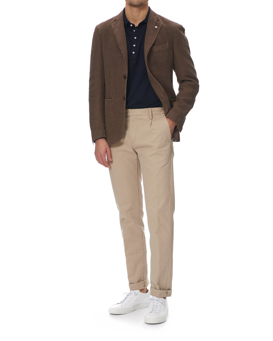 Herren | Sakkos | L.B.M. 1911 | Jack Regular Fit Linen Blazer Brown