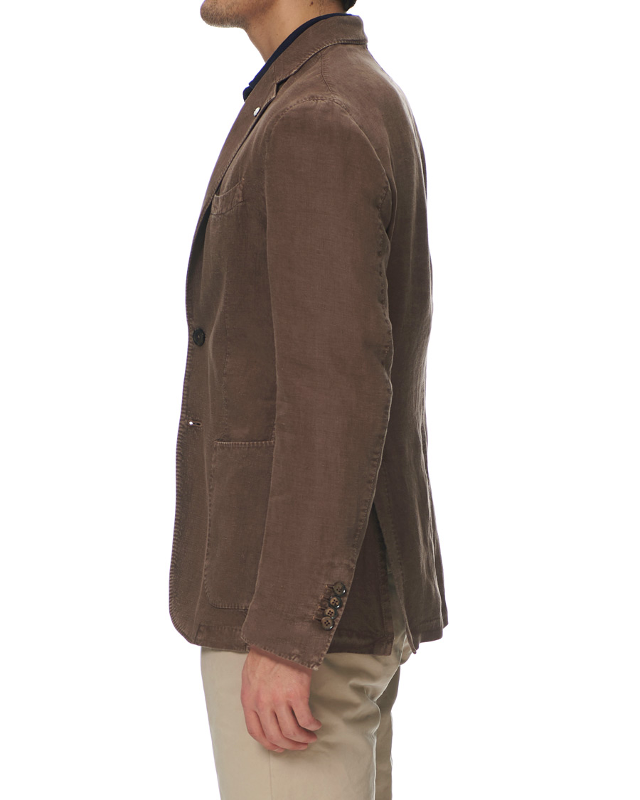 Herren | Sakkos | L.B.M. 1911 | Jack Regular Fit Linen Blazer Brown