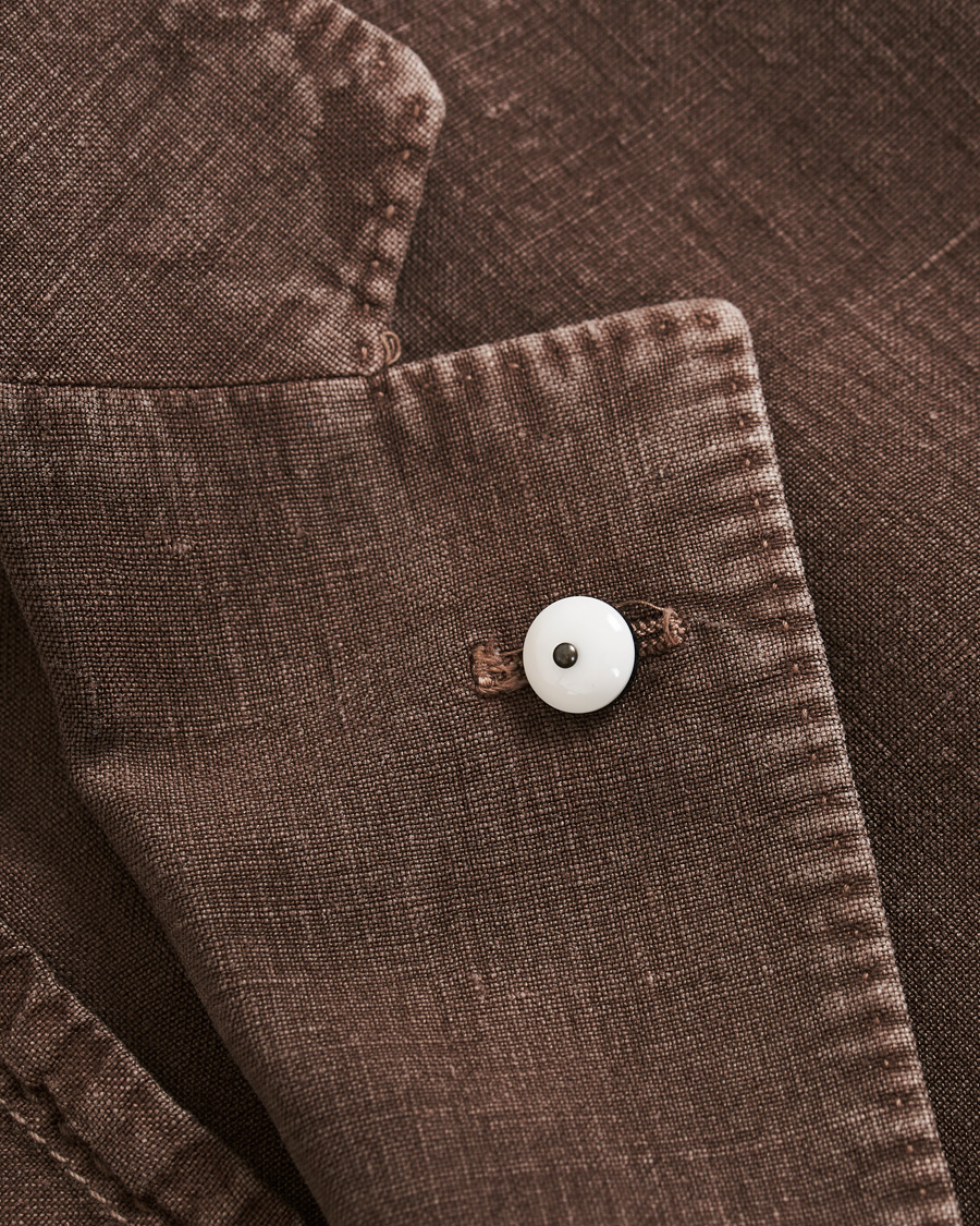 Herren | Sakkos | L.B.M. 1911 | Jack Regular Fit Linen Blazer Brown