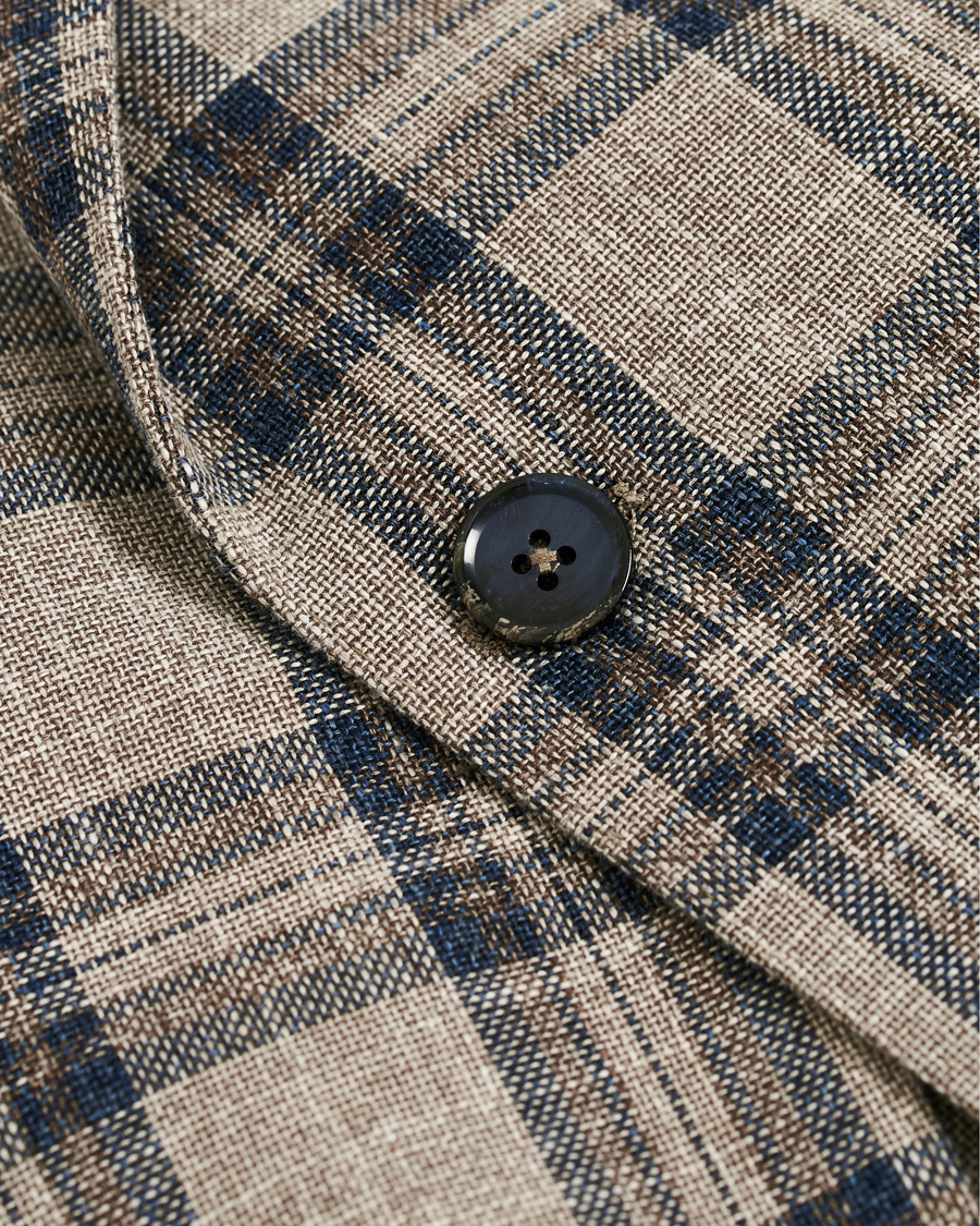 Herren | Sakkos | L.B.M. 1911 | Jack Regular Fit Checked Cotton Blazer Beige/Navy