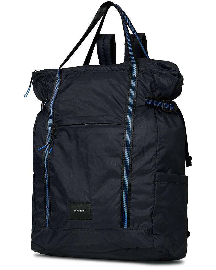 Herren | Sandqvist Roger Lightweight 2-Way Tote Bag Black | Sandqvist | Roger Lightweight 2-Way Tote Bag Black