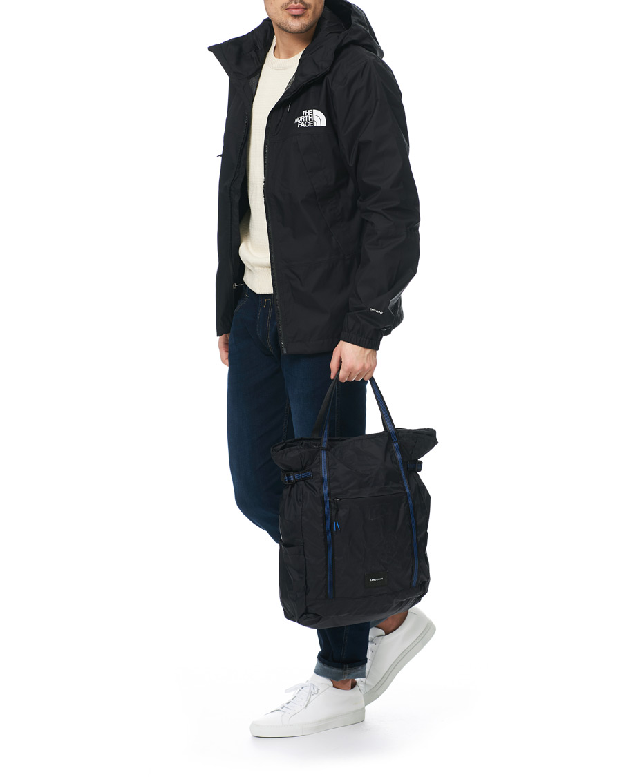 Herren | Sandqvist Roger Lightweight 2-Way Tote Bag Black | Sandqvist | Roger Lightweight 2-Way Tote Bag Black