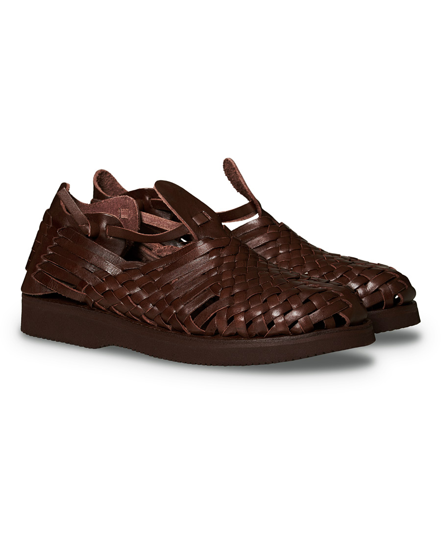 Herren | Yuketen Cruz Braided Sandal Dark Brown Calf | Yuketen | Cruz Braided Sandal Dark Brown Calf