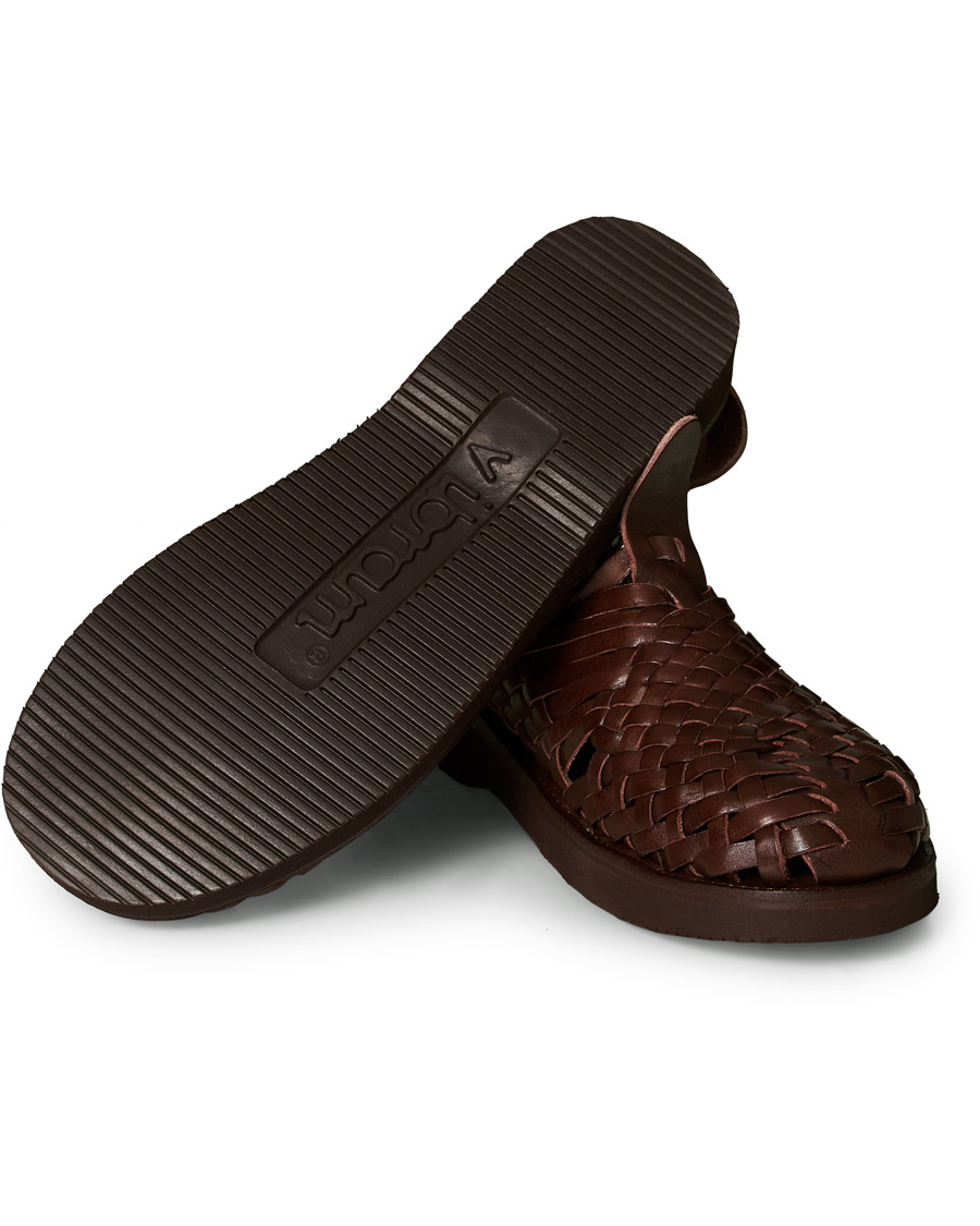 Herren | Yuketen Cruz Braided Sandal Dark Brown Calf | Yuketen | Cruz Braided Sandal Dark Brown Calf