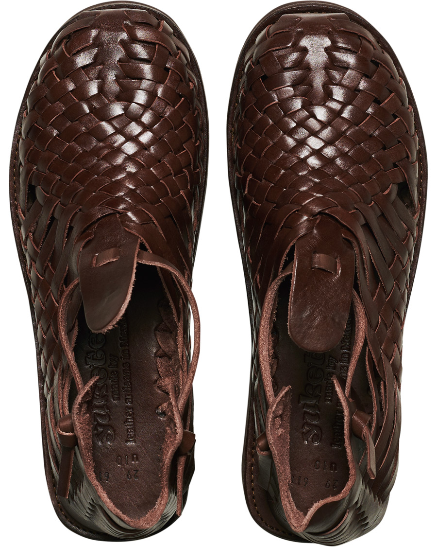 Herren | Yuketen Cruz Braided Sandal Dark Brown Calf | Yuketen | Cruz Braided Sandal Dark Brown Calf