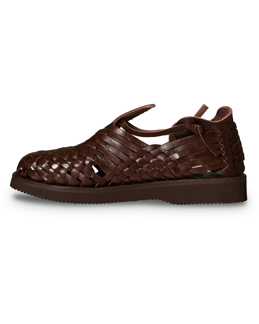 Herren | Yuketen Cruz Braided Sandal Dark Brown Calf | Yuketen | Cruz Braided Sandal Dark Brown Calf