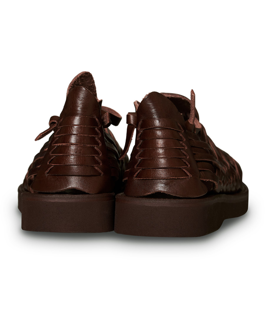 Herren | Yuketen Cruz Braided Sandal Dark Brown Calf | Yuketen | Cruz Braided Sandal Dark Brown Calf