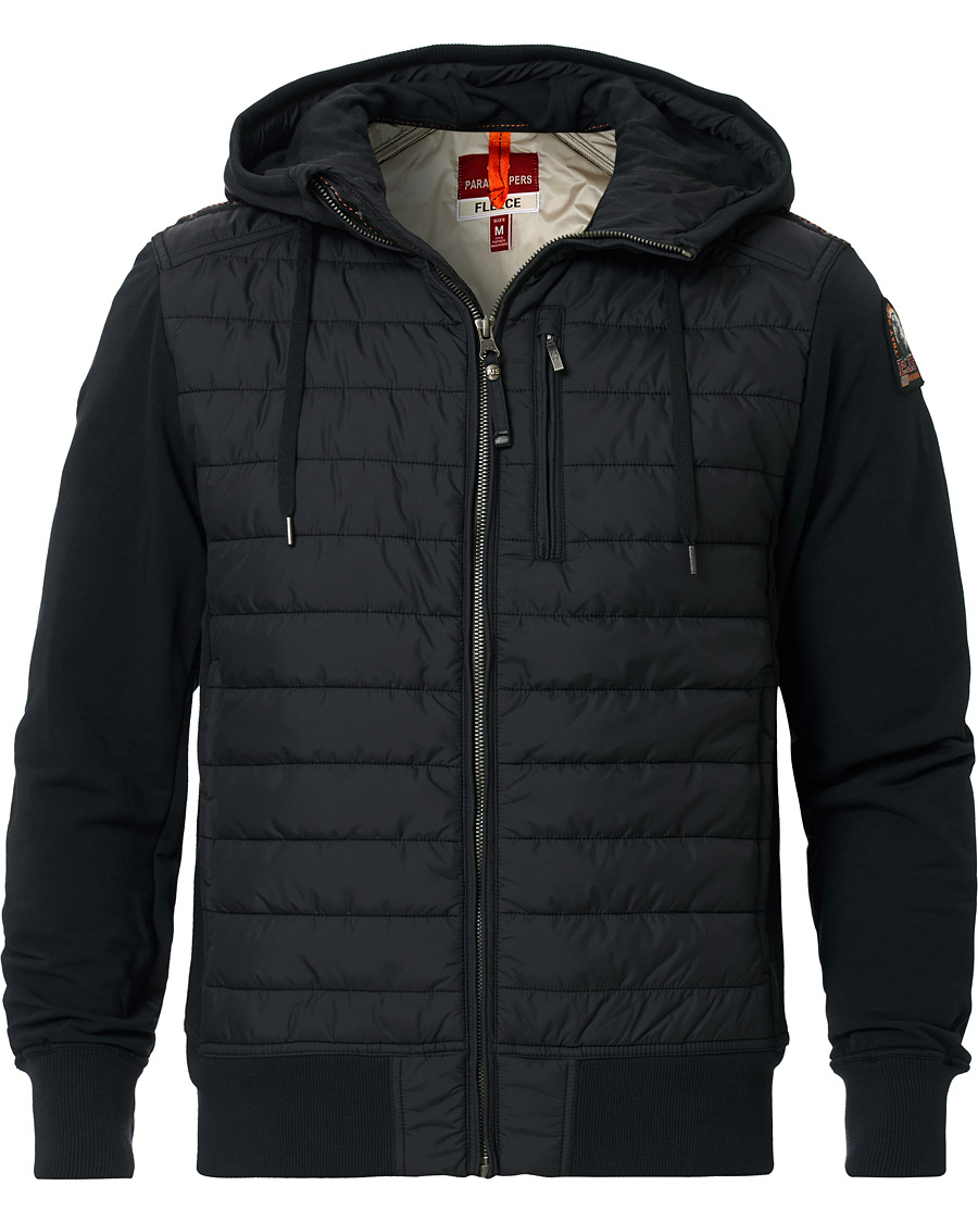 Herren | Jacken | Parajumpers | Ivor Fleece & Puffer Hooded Jacket Black