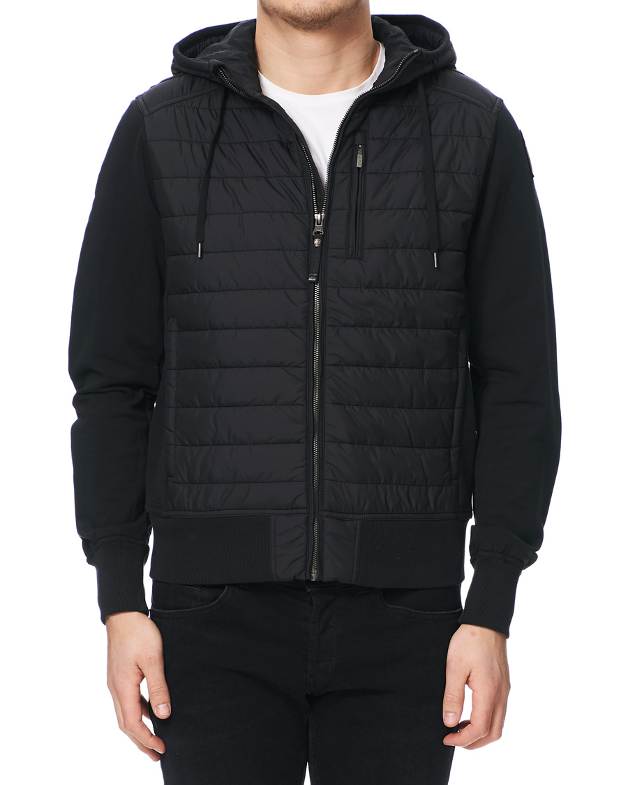 Herren | Jacken | Parajumpers | Ivor Fleece & Puffer Hooded Jacket Black