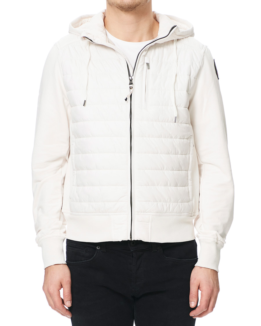 Herren | Jacken | Parajumpers | Ivor Fleece & Puffer Hooded Jacket White Cream L
