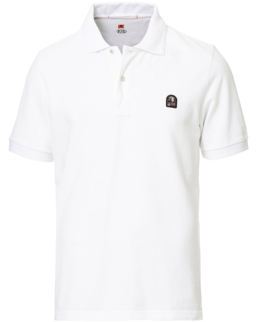 Herren | Poloshirts | Parajumpers | Patch Polo White Cream XL
