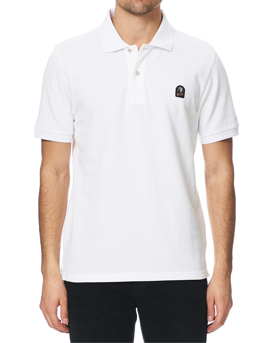 Herren | Poloshirts | Parajumpers | Patch Polo White Cream XL