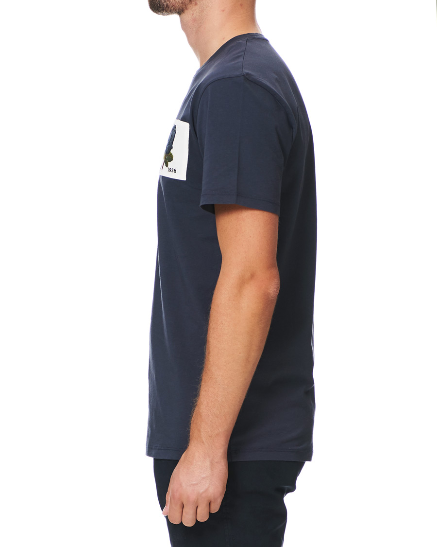 Herren | T-Shirts | Kent & Curwen | Rose Embroidered T-Shirt Navy