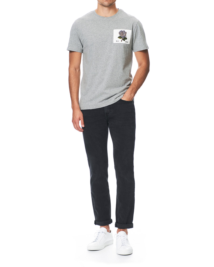 Herren | T-Shirts | Kent & Curwen | Rose Embroidered T-Shirt Grey