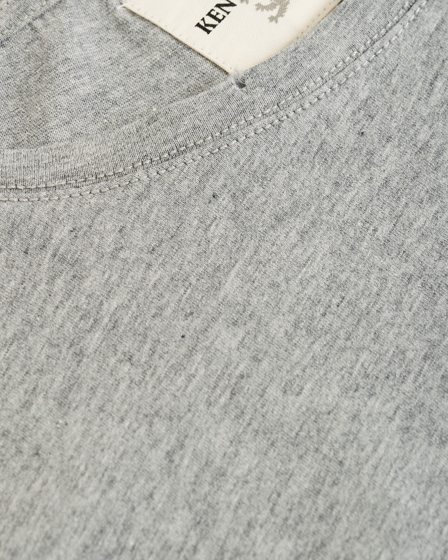 Herren | T-Shirts | Kent & Curwen | Rose Embroidered T-Shirt Grey