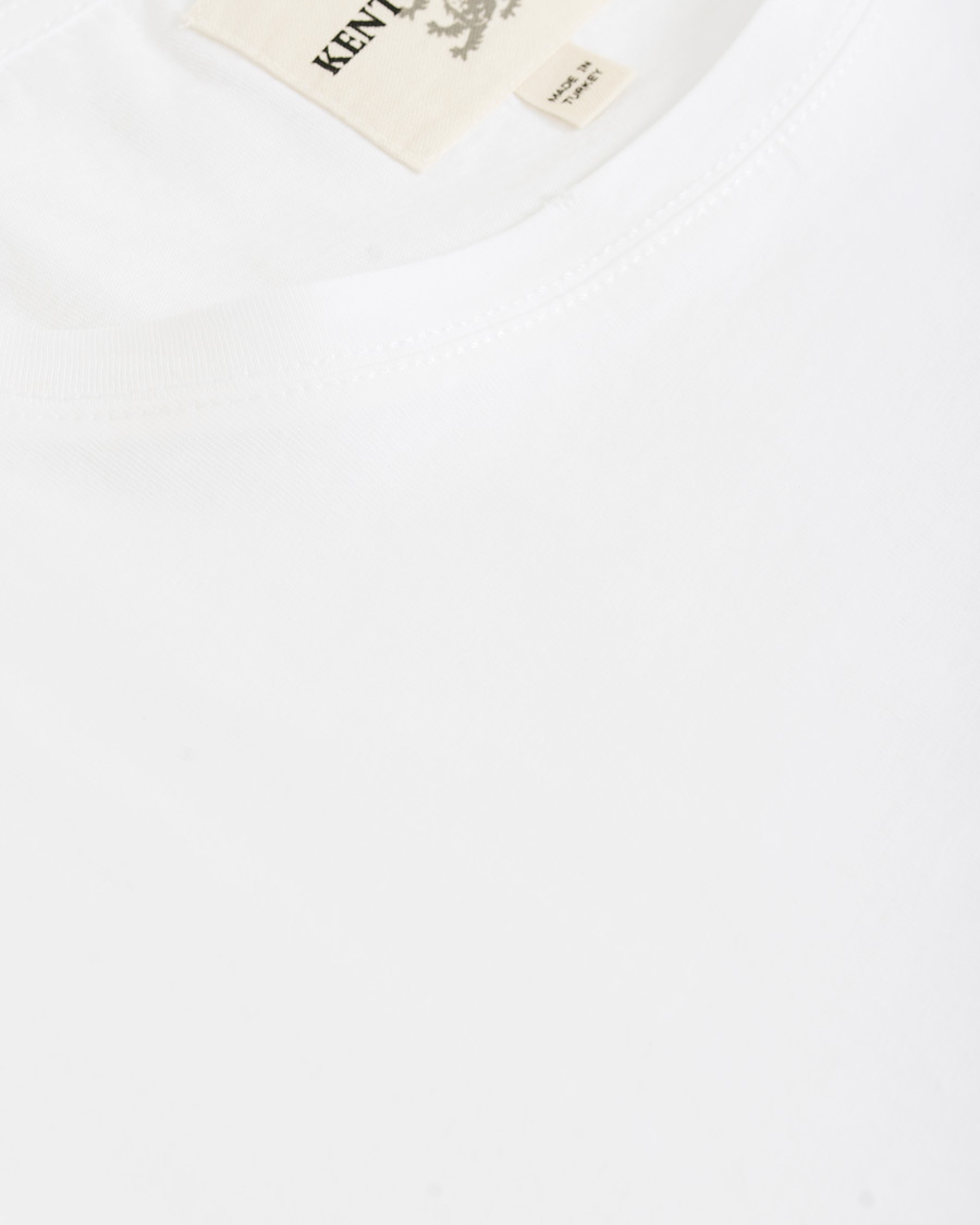 Herren | T-Shirts | Kent & Curwen | Rose Embroidered T-Shirt White