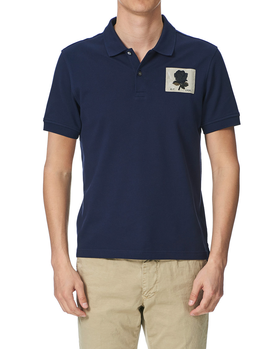 Herren | Poloshirts | Kent & Curwen | Small Rose Polo Navy