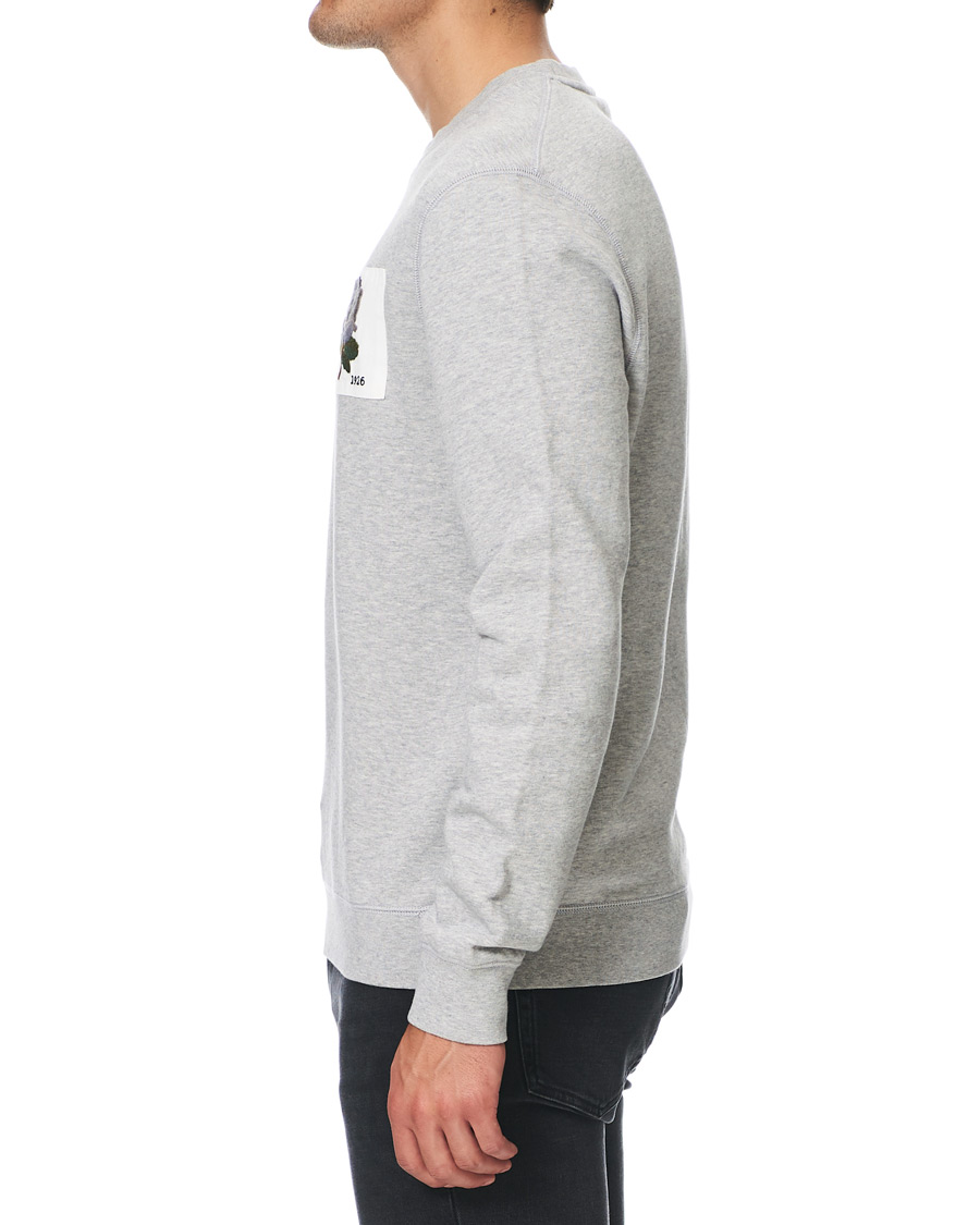 Herren | Pullover | Kent & Curwen | Rose Embroidered Sweatshirt Grey